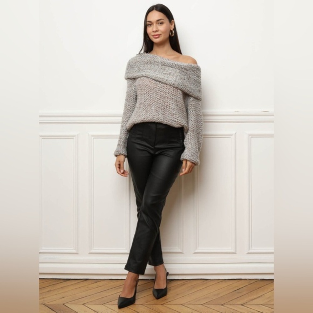Dreamers Chunky Knit Off the Shoulder Long Sleeve Sweater Sz Medium